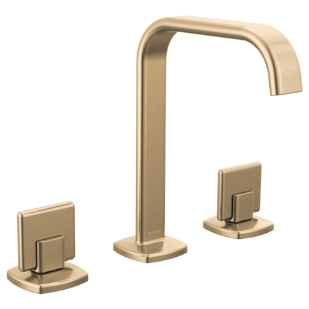 Brizo 65368LF-GLLHP-ECO Widespread Lavatory Faucet with Square Spout W/ Knob Handle Kit 4