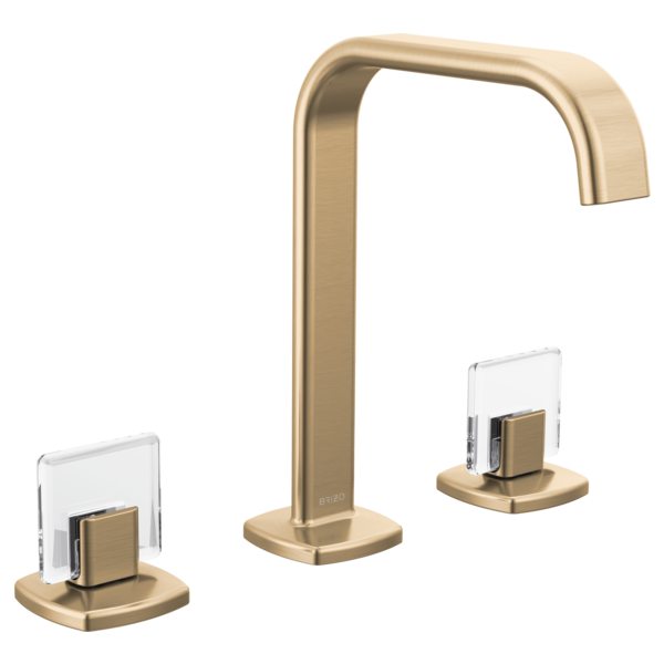 Brizo 65368LF-GLLHP-ECO Widespread Lavatory Faucet with Square Spout W/ Knob Handle Kit 5