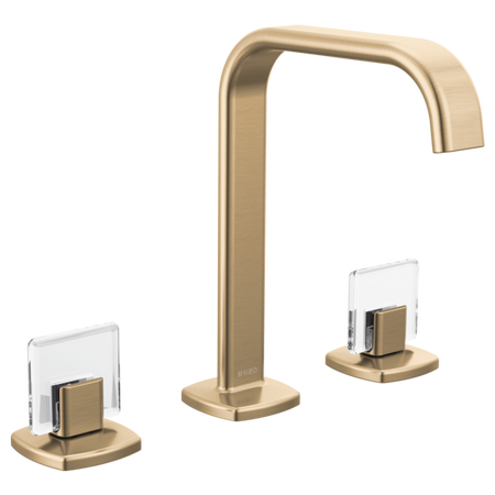 Brizo 65368LF-GLLHP-ECO Widespread Lavatory Faucet with Square Spout W/ Knob Handle Kit 5