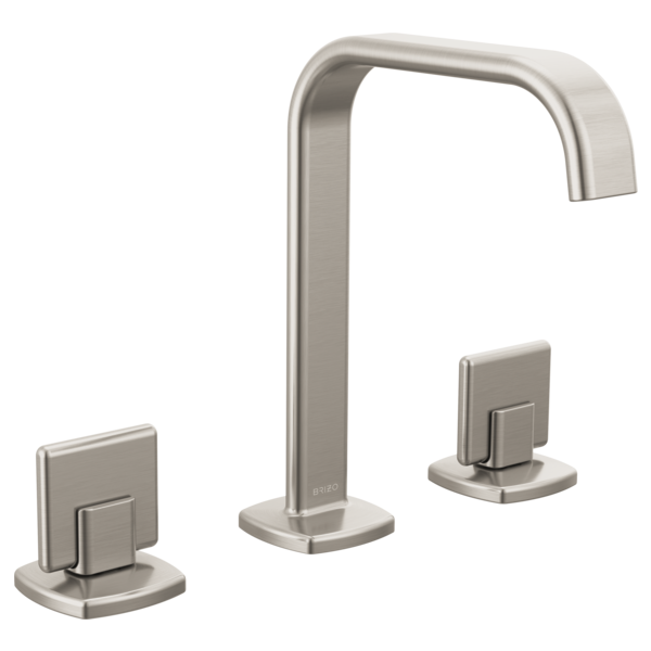 Brizo 65368LF-GLLHP-ECO Widespread Lavatory Faucet with Square Spout W/ Knob Handle Kit 6