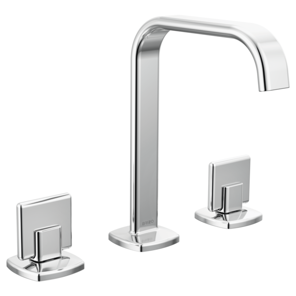 Brizo 65368LF-GLLHP-ECO Widespread Lavatory Faucet with Square Spout W/ Knob Handle Kit 7