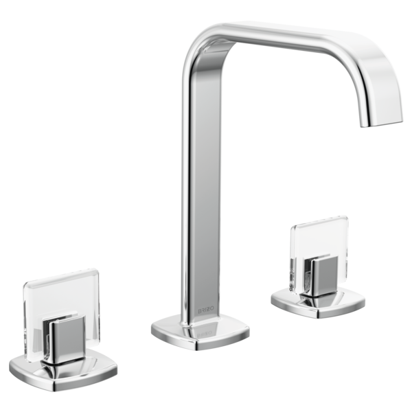 Brizo 65368LF-GLLHP-ECO Widespread Lavatory Faucet with Square Spout W/ Knob Handle Kit 8