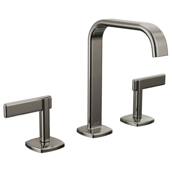 Brizo 65368LF-GLLHP-ECO Widespread Lavatory Faucet with Square Spout W/ Lever Handle Kit 2