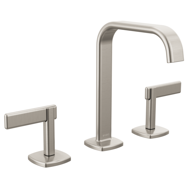 Brizo 65368LF-GLLHP-ECO Widespread Lavatory Faucet with Square Spout W/ Lever Handle Kit 7