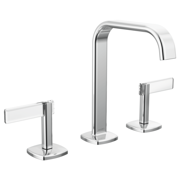 Brizo 65368LF-GLLHP-ECO Widespread Lavatory Faucet with Square Spout W/ Lever Handle Kit 9