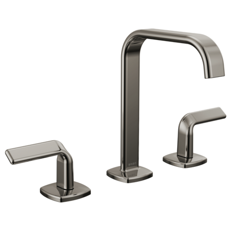 Brizo 65368LF-GLLHP-ECO Widespread Lavatory Faucet with Square Spout W/ Twist Lever Handle Kit 2