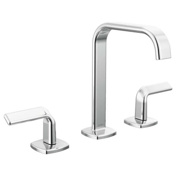 Brizo 65368LF-GLLHP-ECO Widespread Lavatory Faucet with Square Spout W/ Twist Lever Handle Kit 5