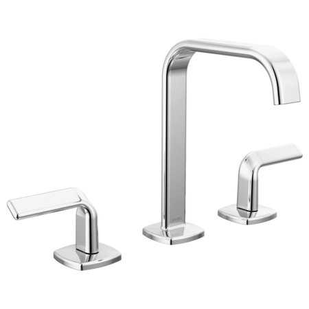 Brizo 65368LF-GLLHP-ECO Widespread Lavatory Faucet with Square Spout W/ Twist Lever Handle Kit 5