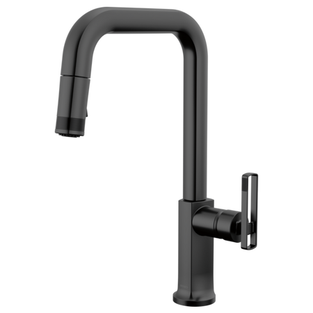Brizo 63007LF-BNXLHP-L Kitchen Faucet with Pull-Down Spray W/ Faucet Knob Handle Kit 2