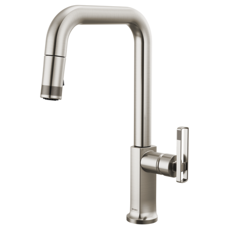 Brizo 63007LF-BNXLHP-L Kitchen Faucet with Pull-Down Spray W/ Faucet Knob Handle Kit 6