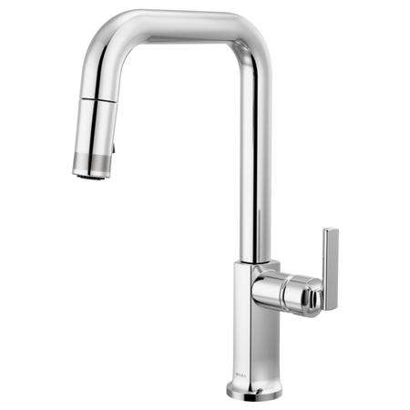 Brizo 63007LF-BNXLHP-L Kitchen Faucet with Pull-Down Spray W/ Faucet Lever Handle Kit 4