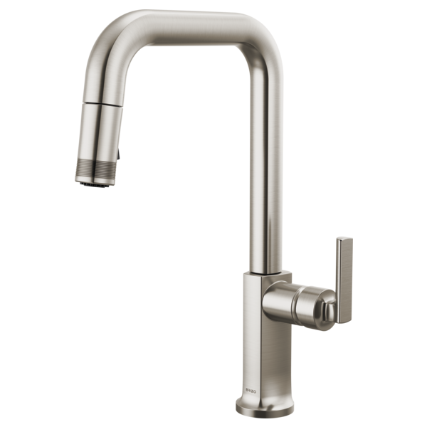Brizo 63007LF-BNXLHP-L Kitchen Faucet with Pull-Down Spray W/ Faucet Lever Handle Kit 6