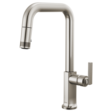 Brizo 63007LF-BNXLHP-L Kitchen Faucet with Pull-Down Spray W/ Faucet Lever Handle Kit 6
