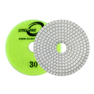 Diamax-4" Cyclone ES White Resin Pad 3000 grit