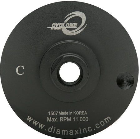 Diamax- 4" Flat Resin Cup Wheel No Water Channel Medium 1