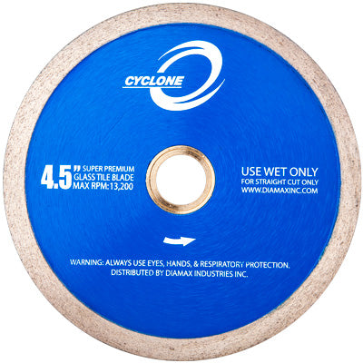 Diamax-4.5" Cyclone Continuous Rim Glass Blade 7/8"-20-5/8"