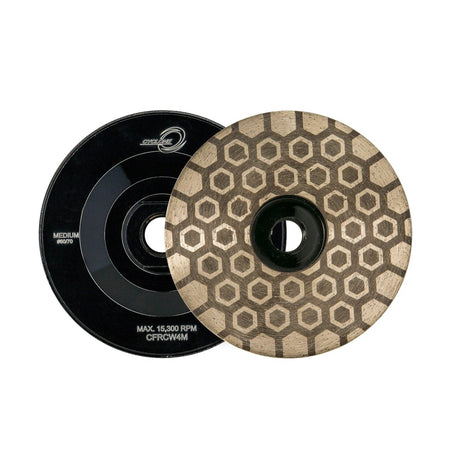 Diamax-4" Cyclone Flat Resin HEX Cup Wheel Medium 1