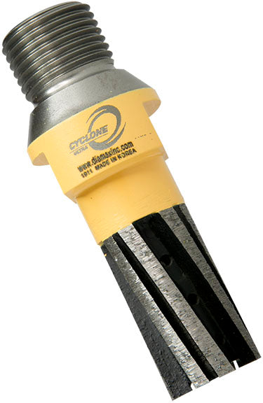 Diamax-20mm x40L mm Cyclone Ultra Finger Bit Twin Segment 3