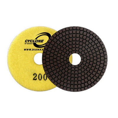 Diamax-5" Cyclone Polishing Disk WHITE Buff diamond polishing pad