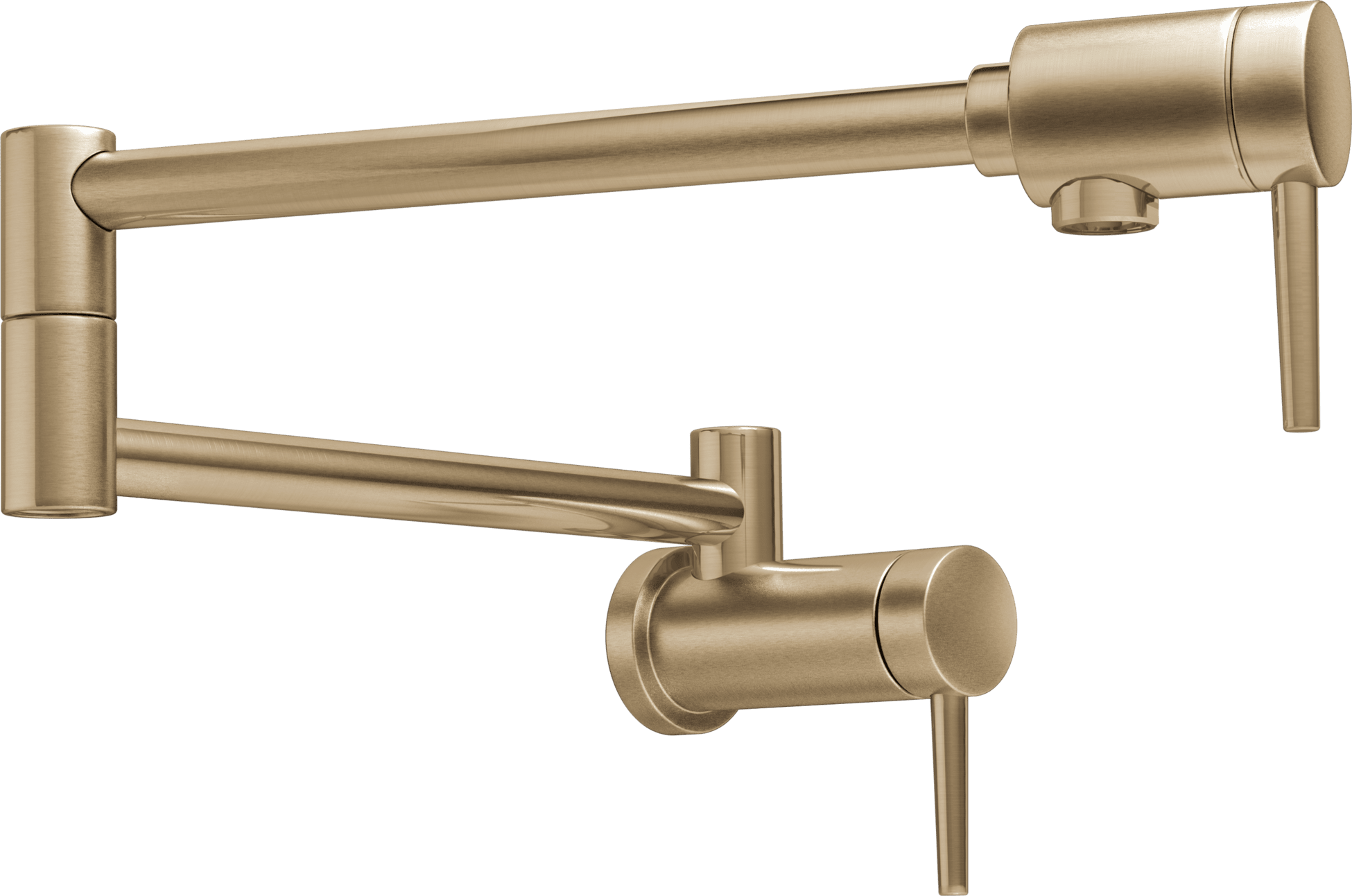 Delta Wall-Mount Pot Filler Faucet, Contemporary Style, Champagne Bronze