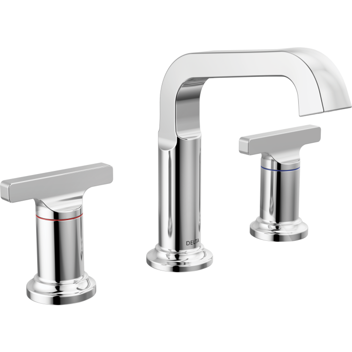 Delta Two Handle Widespread Bathroom Faucet in Lumicoat 2