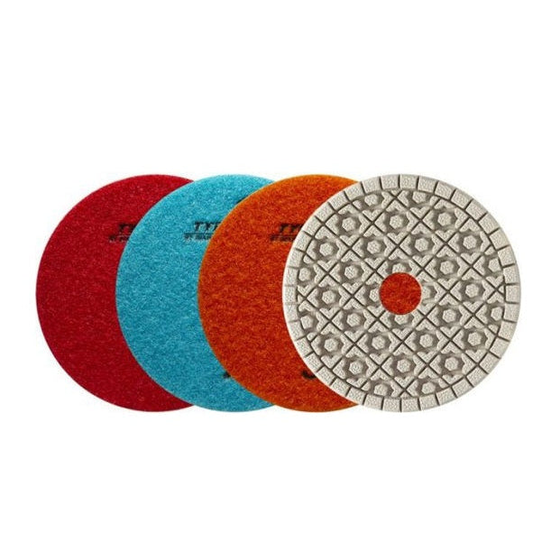 Diamax-4" Typhoon  ES White Resin 3-Step  Pad #3