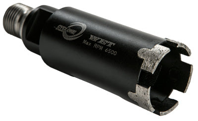 Diamax-1/4in to 1 3/8in Cyclone CNC Non-Core Bit with Water Hole, 1/2 gas 1