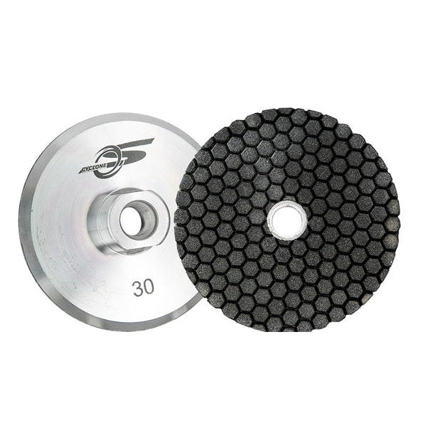 Diamax-4" Cyclone Resin Cup Wheel with Aluminum Backer 200 Grit 1
