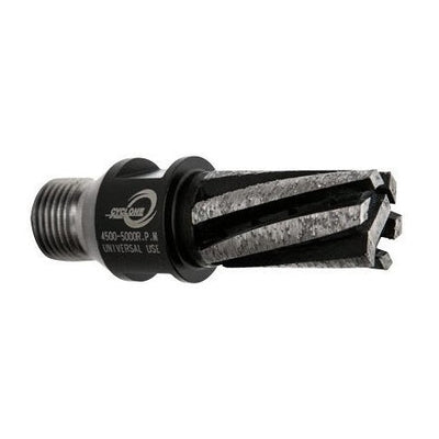 Diamax-1 5/8" Cyclone Finger Bit Reverse Thread 7 seg w/ Bottom Seg.