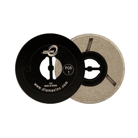 Diamax-4" Cyclone Pos. 6 snail lock Velcro Pad