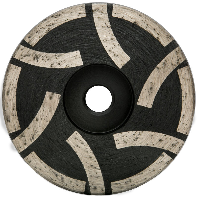 Diamax- 4" Flat Resin Cup Wheel No Water Channel Medium 2