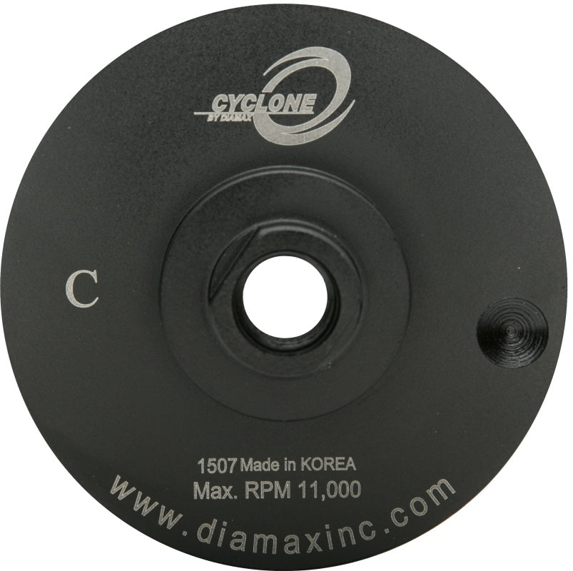 Diamax- 4" Flat Resin Cup Wheel No Water Channel Medium 1