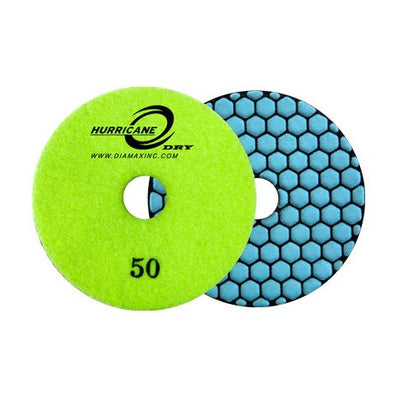 Diamax-4" Hurricane Dry Pad Black Buff premium diamond resin