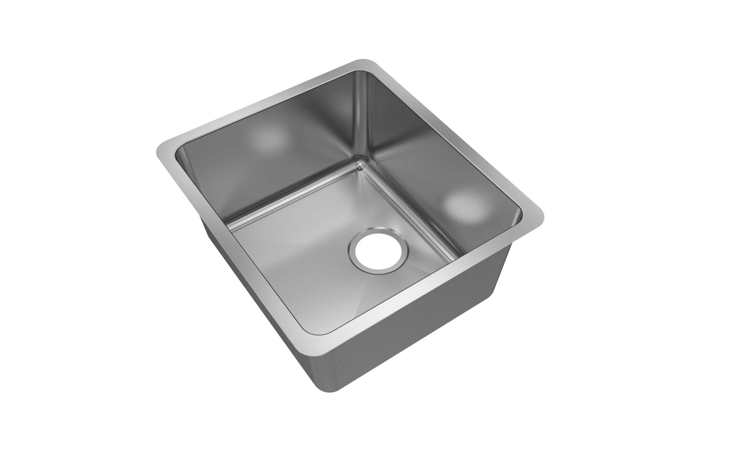 Jade- Amethyst 18 Gauge Single Bowl Undermount Bar Sink, Radial Corners, 20x18x9 8