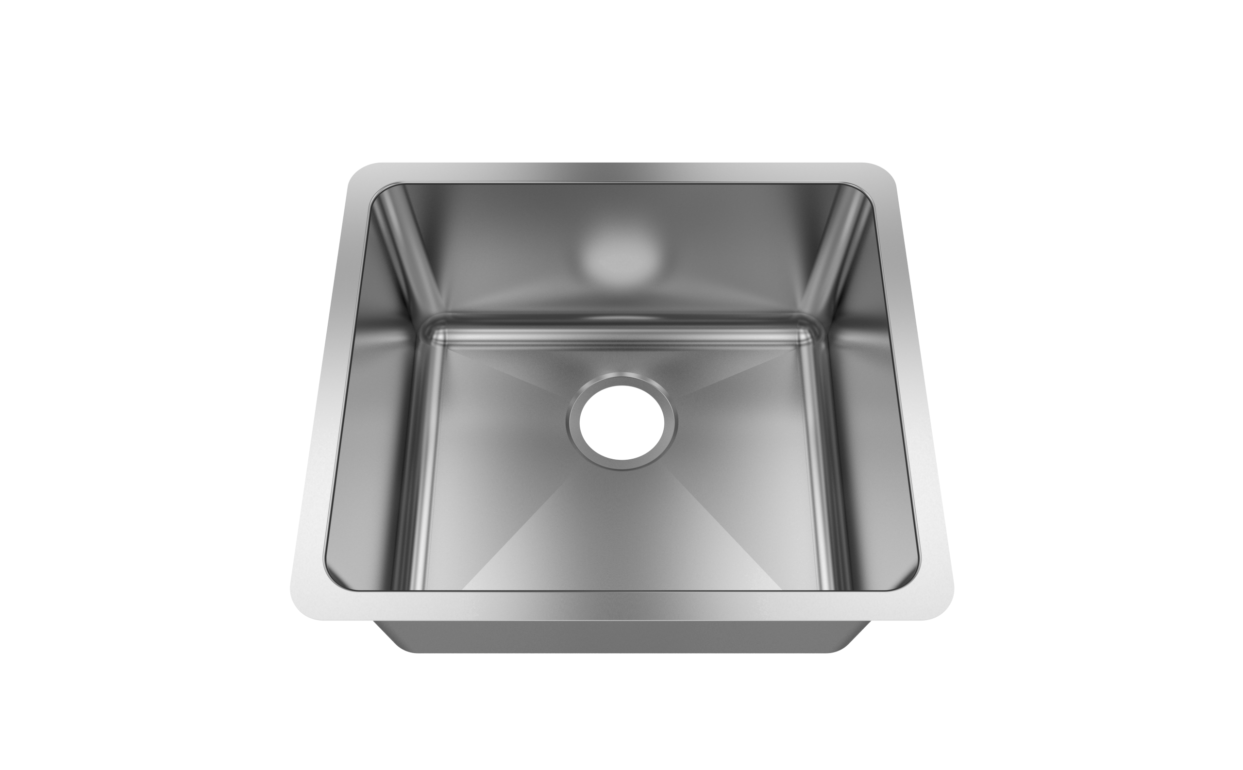 Jade- Amethyst 18 Gauge Single Bowl Undermount Bar Sink, Radial Corners, 20x18x9 9