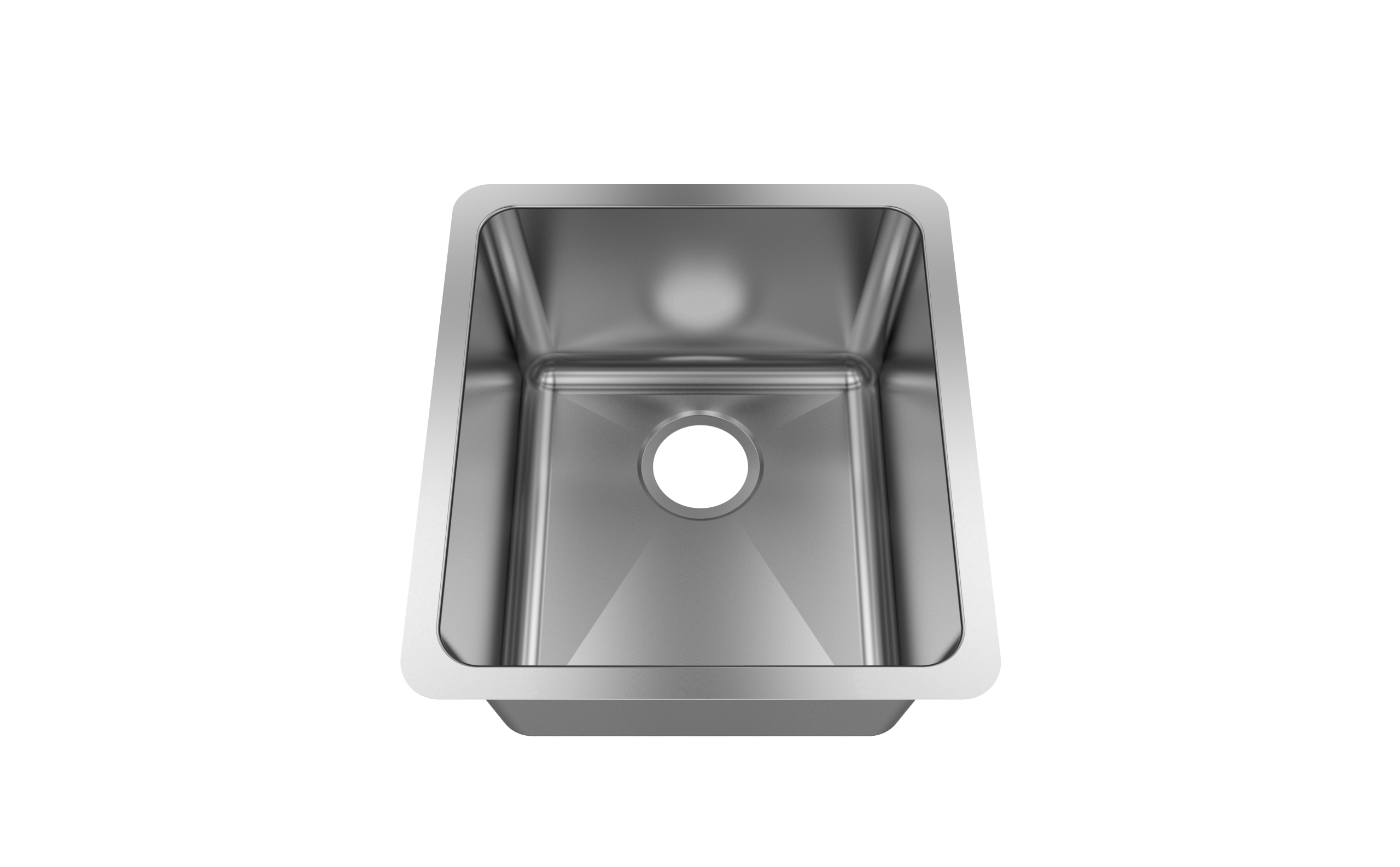 Jade- Emerald  18 Gauge Single Bowl Undermount Bar Sink, Radial Corners, 16x18x9 1