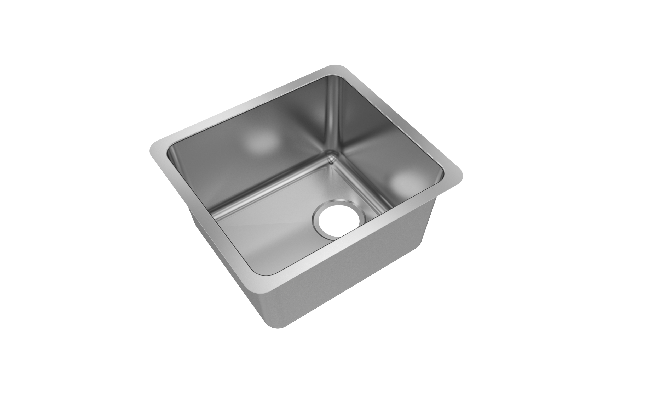 Jade- Emerald  18 Gauge Single Bowl Undermount Bar Sink, Radial Corners, 16x18x9 2