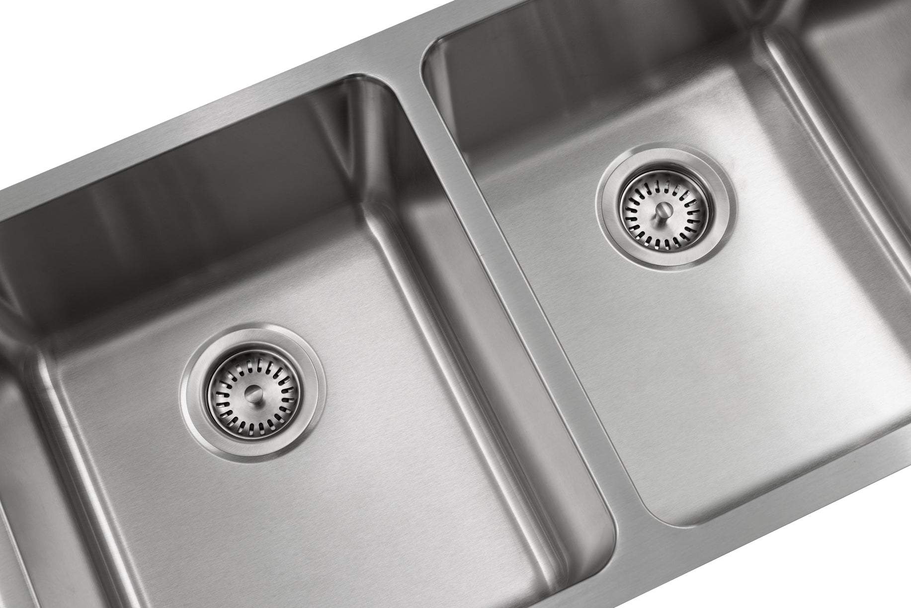 Jade-Topaz 18 Gauge 5050 Undermount Kitchen Sink, Radial Corners, 32x18x9/9 2