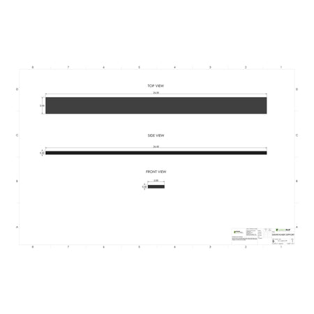 Dishwasher Support 26.5" x 2" 3