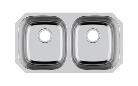 Liberty- Houston 18 Gauge 5050 Undermount Kitchen Sink, Radial Corners, 32x18x9 5