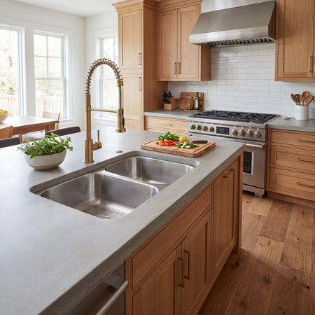 Liberty-Houston ADA 18 Gauge 5050 Undermount Kitchen Sink ADA, Radial Corners, 32x18x6 7