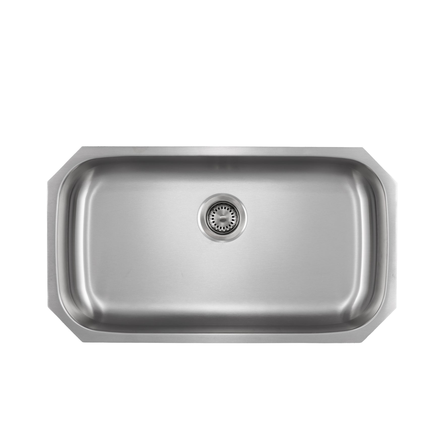Liberty- Miami ADA 18 Gauge Single Bowl Undermount Kitchen Sink ADA, Radial Corners, 32x18x6 1