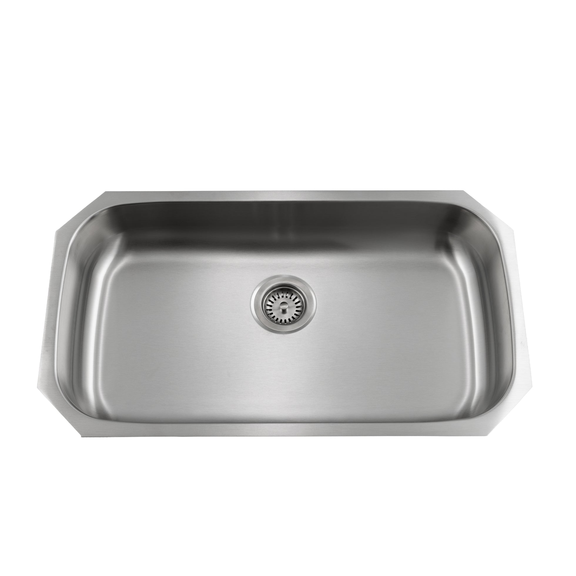 Liberty- Miami ADA 18 Gauge Single Bowl Undermount Kitchen Sink ADA, Radial Corners, 32x18x6 2