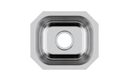 Liberty- Omaha 18 Gauge Single Bowl Undermount Bar Sink, 15x12x9 3