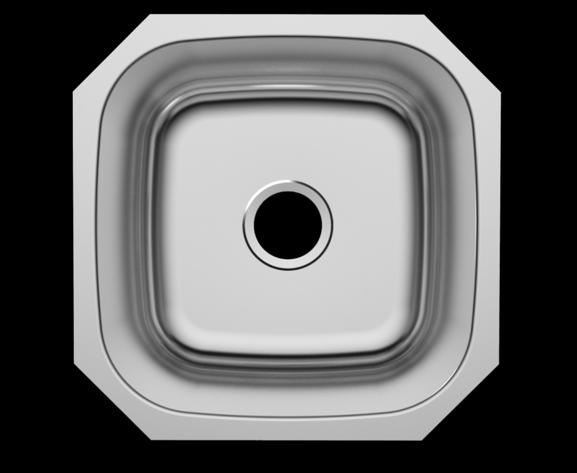 Liberty- Tampa 18 Gauge Single Bowl Undermount Bar Sink, 18x18x9 5