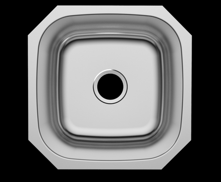 Liberty- Tampa 18 Gauge Single Bowl Undermount Bar Sink, 18x18x9 5