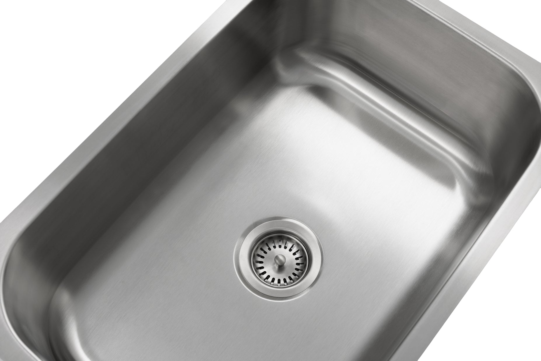 Liberty-Tulsa 27 18 Gauge Single Bowl Undermount Kitchen Sink, Radial Corners, 27x18x9 2