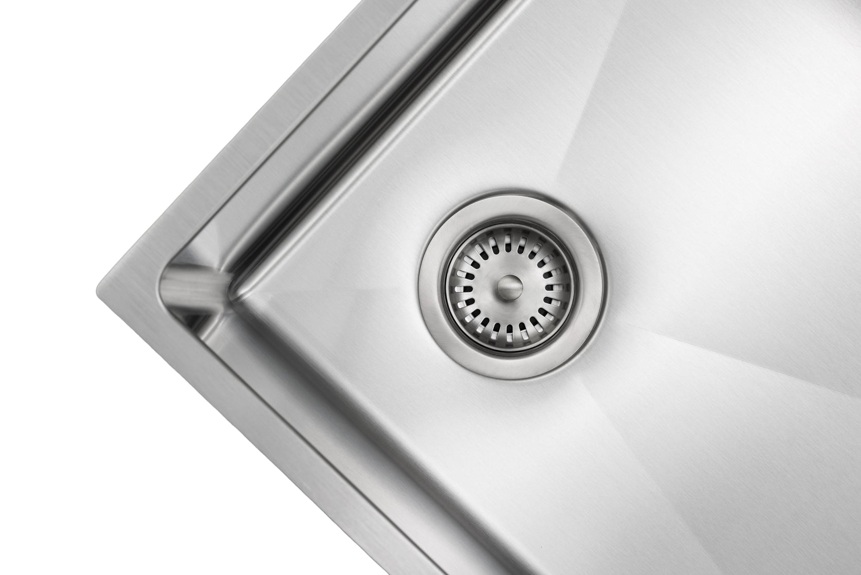Master Chef -  Amiens Right Drain Stainless Steel UM Sink RADIAL CORNER 31-1/2' x 18-1/2' x 9' 6