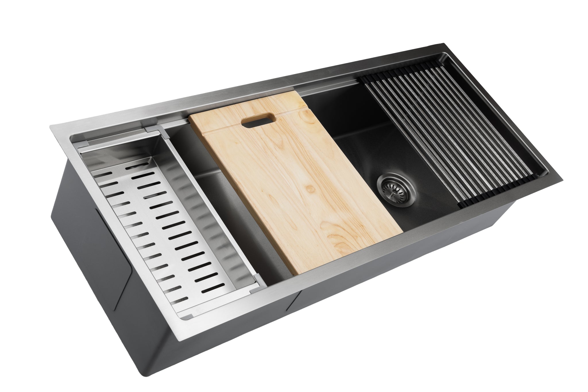 Master Chef -Armada 45" Stainless Steel- Workstation w/ accessories, antimicrobial and antiscratch coating. 13