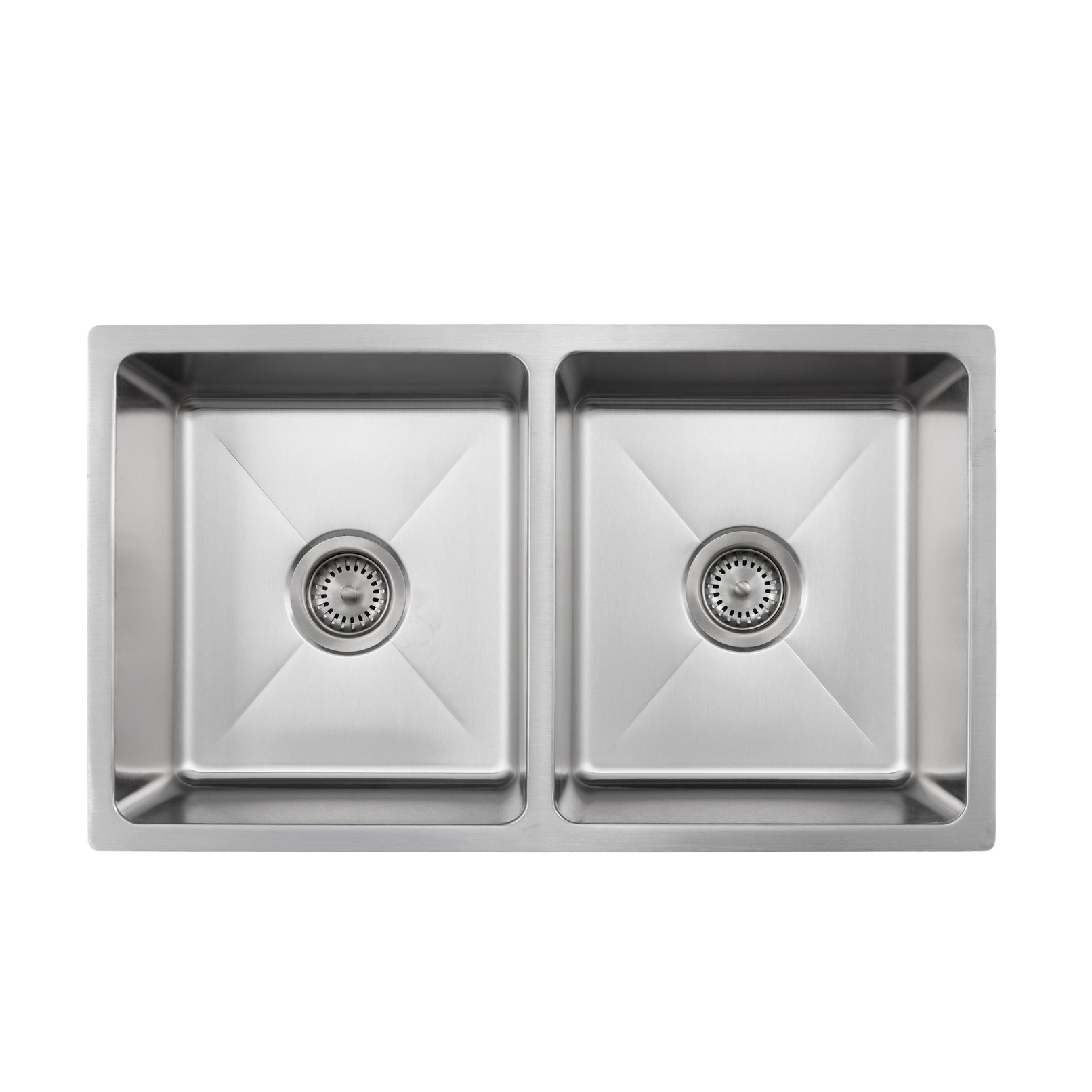 Master Chef-Cholet 16 Gauge 5050 Stainless Kitchen Sink, Radial Corners, 31x18x9/9 1